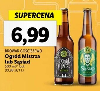 Lidl BROWAR GOŚCISZEWO Ogród Mistrza lub Sąsiad 500 ml oferta