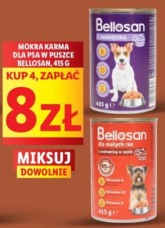 Lidl MOKRA KARMA DLA PSA W PUSZCE BELLOSAN, 4 x 415 G oferta