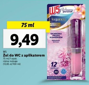 Lidl W5 Żel do WC z aplikatorem 75 ml oferta