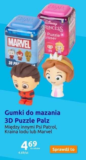 Action Gumki do mazania 3D Puzzle Palz oferta