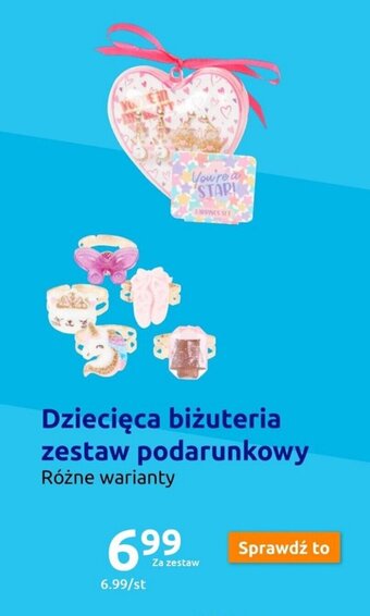 Dziecięca biżuteria zestaw podarunkowy