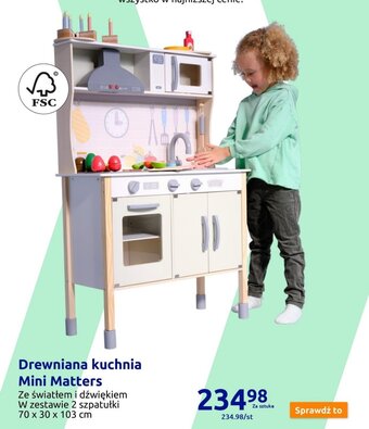 Action Drewniana kuchnia Mini Matters oferta