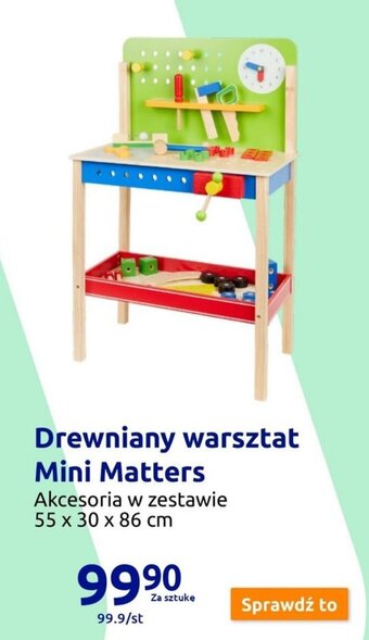 Action Drewniany warsztat Mini Matters oferta