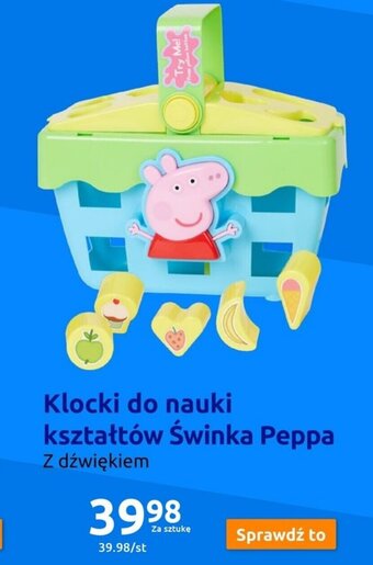 Action Klocki do nauki kształtów Świnka Peppa oferta