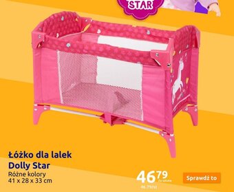 Action Łóżko dla lalek Dolly Star oferta