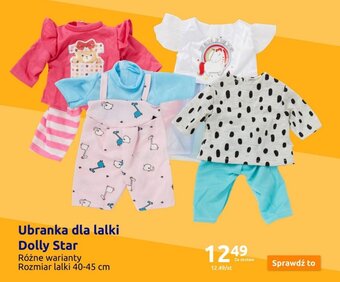 Action Ubranka dla lalki Dolly Star oferta