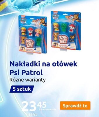 Action Nakładki na ołówek Psi Patrol oferta