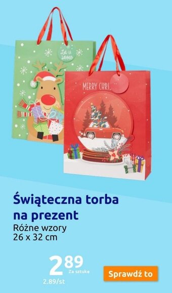 Action Świąteczna torba na prezent oferta