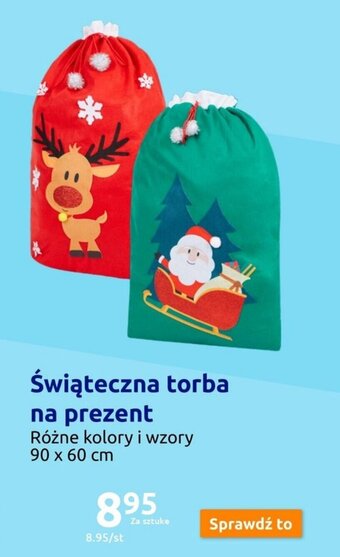Action Świąteczna torba na prezent oferta