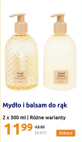 Action Mydło i balsam do rąk oferta