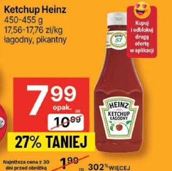 Delikatesy Centrum Ketchup Heinz 450-455 g oferta