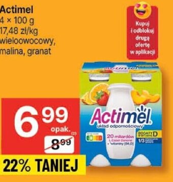 Delikatesy Centrum Actimel 4 × 100 g oferta
