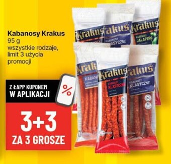Delikatesy Centrum Kabanosy Krakus 95 g oferta