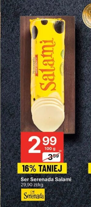 Delikatesy Centrum Ser Serenada Salami 100g oferta
