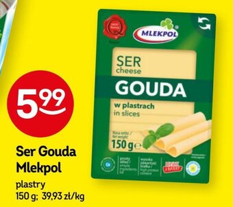 Żabka Ser Gouda Mlekpol 150 g oferta