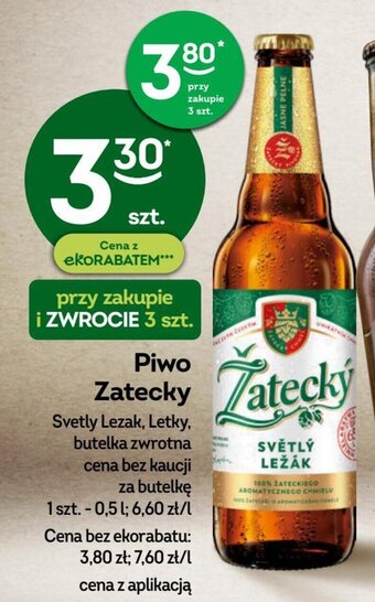 Żabka Piwo Zatecky 0,5 l oferta