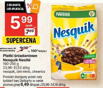 Delikatesy Centrum Płatki śniadaniowe Nesquik Nestlé 190-250g oferta