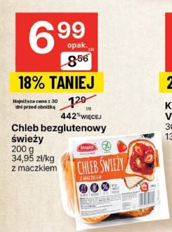 Delikatesy Centrum Chleb bezglutenowy świeży 200g oferta