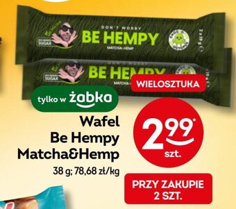 Żabka Wafel Be Hempy Matcha&Hemp 38 g oferta