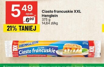 Delikatesy Centrum Ciasto francuskie XXL Henglein 375 g oferta