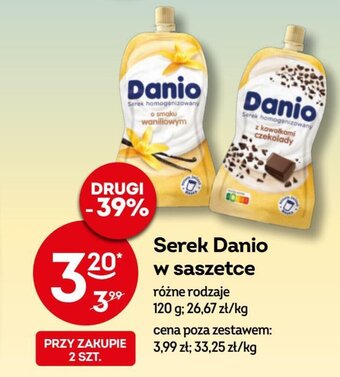 Żabka Serek Danio w saszetce 120 g oferta