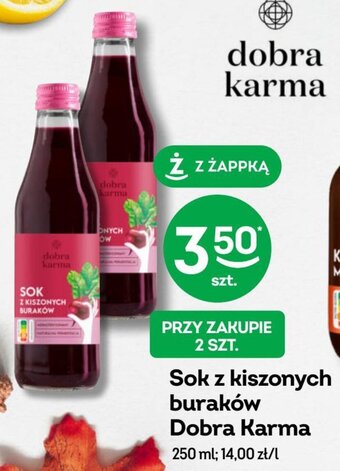 Żabka Sok z kiszonych buraków Dobra Karma 250 ml oferta