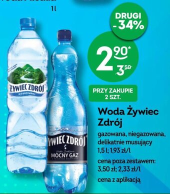 Żabka Woda Żywiec Zdrój 1,5 l oferta