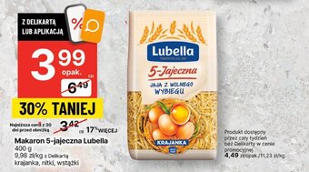 Delikatesy Centrum Makaron 5-jajeczna Lubella 400g oferta