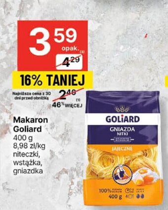 Delikatesy Centrum Makaron Goliard 400g oferta
