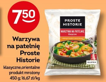 Żabka Warzywa na patelnię Proste Historie 450 g oferta