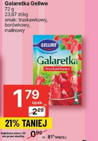 Delikatesy Centrum Galaretka Gellwe 72g oferta