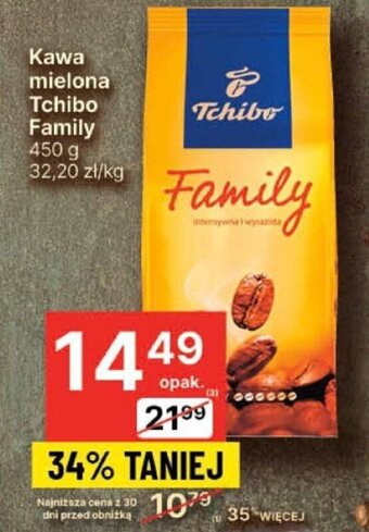 Delikatesy Centrum Kawa mielona Tchibo Family 450 g oferta