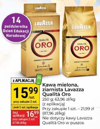 Stokrotka Kawa mielona, ziarnista Lavazza Qualità Oro 250 g oferta