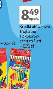 Auchan Kredki ołówkowe trójkątne oferta