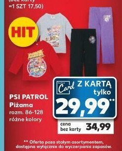 Kaufland Piżama paw patrol 86-128 cm oferta