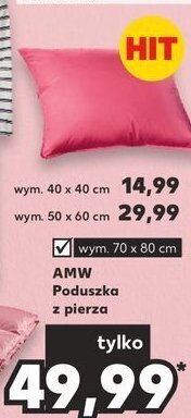 Kaufland Poduszki z pierza 70 x 80 cm oferta