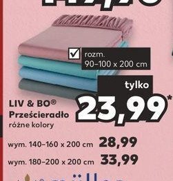 Kaufland Prześcieradło z gumką 90-100 x 200 cm oferta
