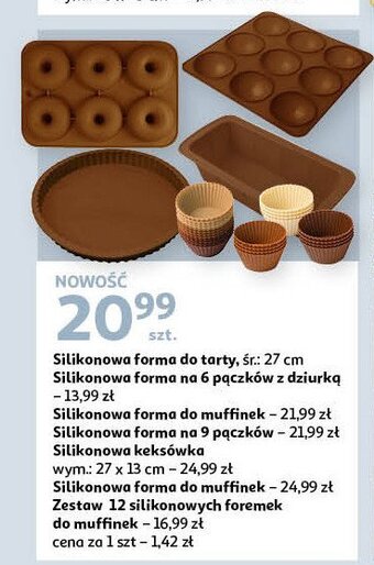 Auchan Forma do pieczenia muffinek silikonowa oferta