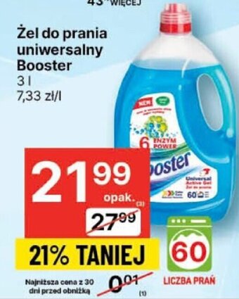 Delikatesy Centrum Żel do prania uniwersalny Booster 3 L oferta