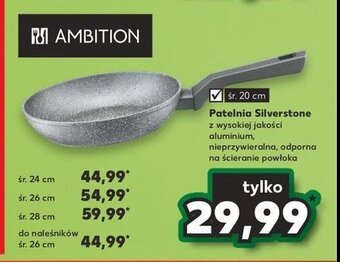 Kaufland Patelnia silverstone z powłoką 24 cm oferta