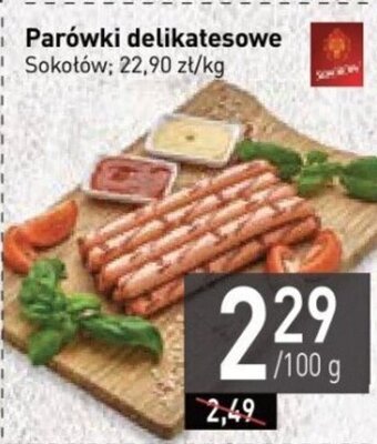 Stokrotka Parówki delikatesowe 100 g oferta