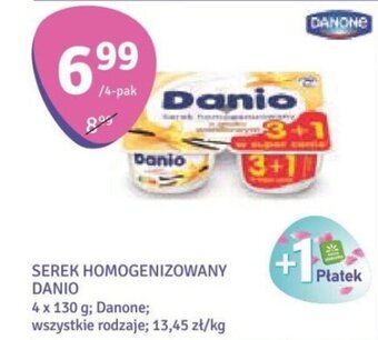 Stokrotka SEREK HOMOGENIZOWANY DANIO 4 x 130 g oferta