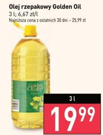 Stokrotka Olej rzepakowy Golden Oil 3 l oferta