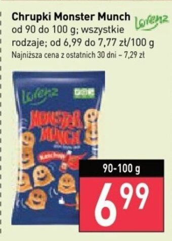 Stokrotka Chrupki Monster Munch od 90 do 100 g oferta
