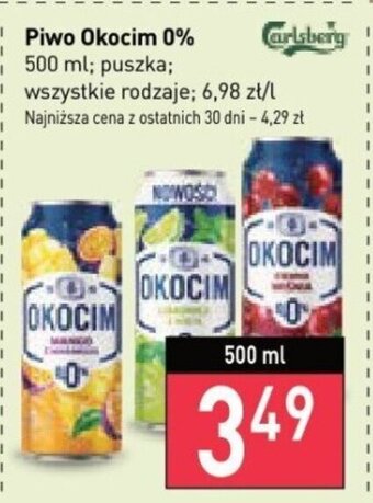 Stokrotka Piwo Okocim 0% 500 ml; oferta
