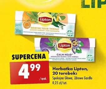 Biedronka Herbata ziołowa zdrowe gardło oferta