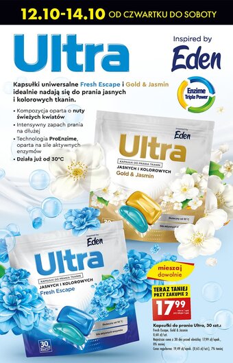 Biedronka Kapsułki do prania fresh escape oferta