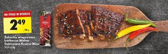 Biedronka Żeberka wieprzowe barbecue Wolno Gotowane Kraina Mięs 100 g oferta