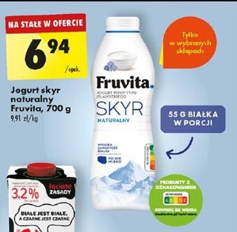 Biedronka Jogurt skyr naturalny Fruvita, 700 g oferta