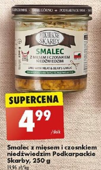 Biedronka Smalec z mięsem i czosnkiem niedźwiedzim Podkarpackie Skarby, 250 g oferta